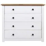 Dulap lateral, alb, 80 x 40 x 73 cm, gama pin de Panama