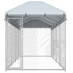 Padoc pentru câini de exterior, cu acoperiș 760x190x225 cm