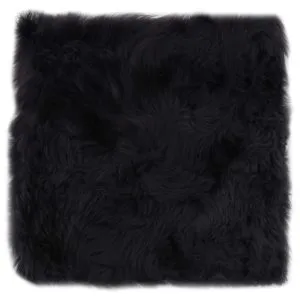 Pernuțe scaun 2 buc, gri închis, 40×40 cm, piele oaie naturală
