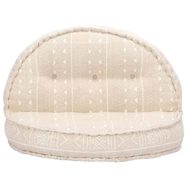Fotoliu puf, 100 x 20 cm, bej, material textil