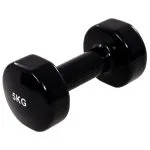 vida XL Gantere, 2 buc.,2×5 kg, fontă, negru