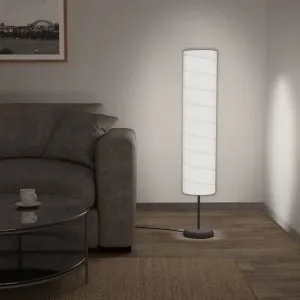 Lampă de podea cu suport, alb, 121 cm E27