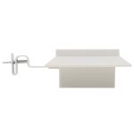 Lămpi solare de exterior, 12 buc., alb, 12 cm, pătrat, LED