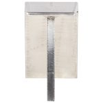Birou, design aeronavă, argintiu, 112 x 50 x 76 cm, metal