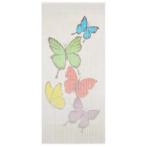 Perdea de ușă pentru insecte, 90 x 200 cm, bambus