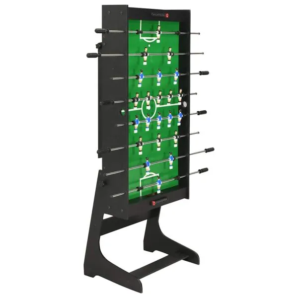 Masă de fotbal pliantă, negru, 121 x 61 x 80 cm