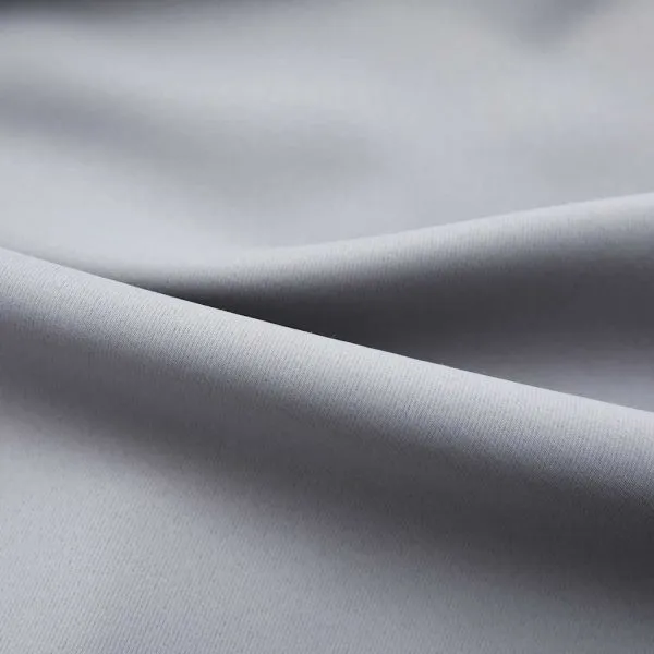 Draperii opace cu cârlige, 2 buc., gri, 140 x 175 cm