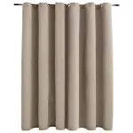 Draperie opacă cu inele metalice, bej, 290 x 245 cm