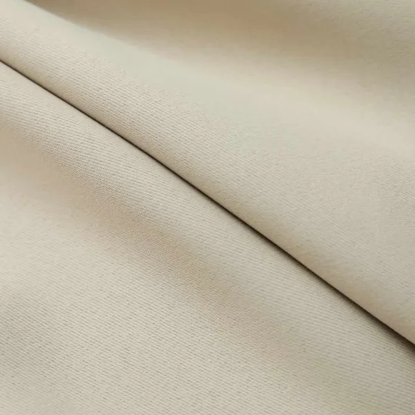 Draperii opace cu cârlige, 2 buc., bej, 140 x 225 cm