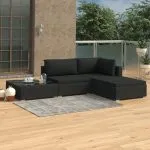 Set mobilier de grădină cu perne