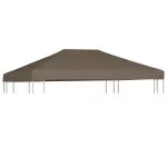 Acoperiș pentru pavilion, 310 g/m², gri taupe, 3 x 4 m