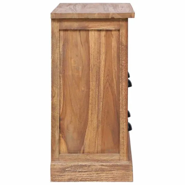 Dulap lateral, 60 x 30 x 60 cm, lemn masiv de tec