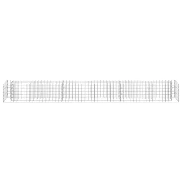 Strat înălțat gabion, 270 x 30 x 30 cm, oțel galvanizat