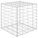 Strat înălțat cub gabion, 40 x 40 x 40 cm, sârmă de oțel