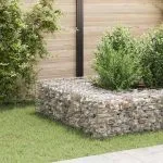 Strat înălțat cub gabion, 40 x 40 x 40 cm, sârmă de oțel
