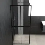 Paravan duș walk-in, 80×195 cm, sticlă securizată transparentă
