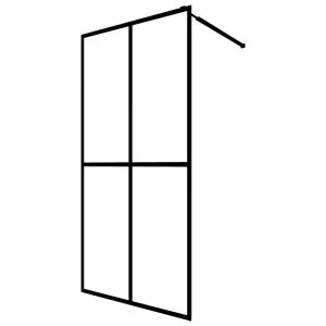 Paravan de duș walk-in, 80×195 cm, sticlă securizată mată