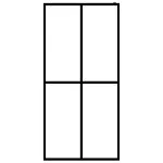 Paravan de duș walk-in, 80×195 cm, sticlă securizată mată