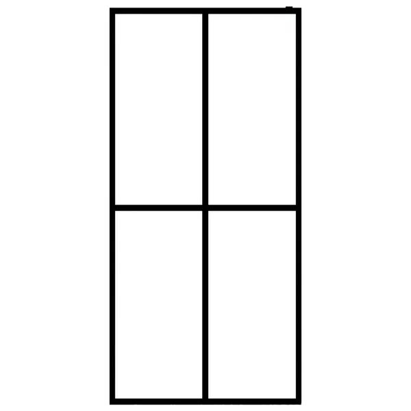 Paravan de duș walk-in, 80×195 cm, sticlă securizată mată