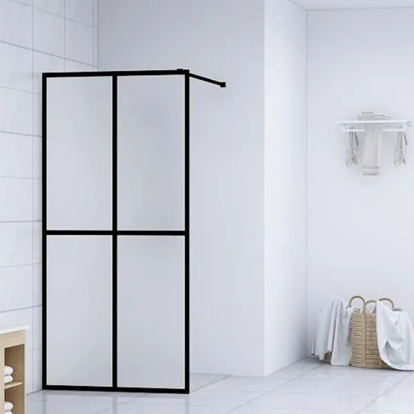 Paravan de duș walk-in, 80×195 cm, sticlă securizată mată
