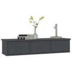 Dulap de perete cu sertare, gri, 88x26x18,5 cm, lemn prelucrat