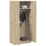 Șifonier, culoare stejar sonoma, 90x52x200 cm, lemn prelucrat