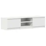 Dulap TV, alb, 140x40x35,5 cm, lemn prelucrat