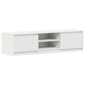 Dulap TV, alb, 140x40x35,5 cm, lemn prelucrat