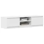 Dulap TV, alb, 140x40x35,5 cm, lemn prelucrat