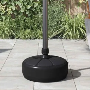 Suport de umbrelă, negru, 15 L, umplere cu nisip/apă