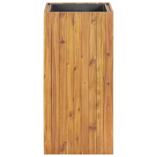 Strat înălțat de grădină, 43,5×43,5×90 cm, lemn masiv de acacia