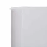 Paravan anti-vânt cu 3 panouri, alb nisipiu, 400×80 cm, textil
