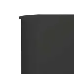 Paravan anti-vânt cu 9 panouri, antracit 1200×120 cm, textil