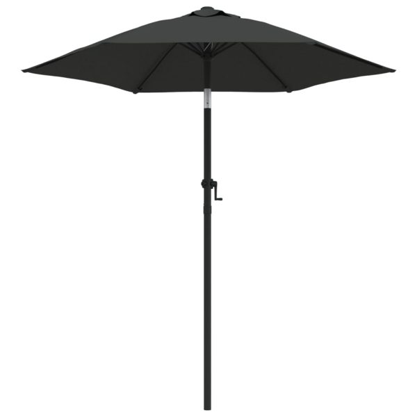 Umbrelă de soare, antracit, 200 x 224 cm, aluminiu