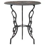 Set mobilier bistro, 3 piese, aluminiu turnat