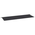 Pernă de bancă de grădină, negru, 150x50x3 cm, textil oxford