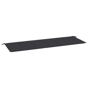 Pernă de bancă de grădină, negru, 150x50x3 cm, textil oxford