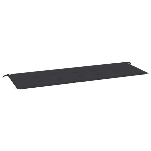 Pernă de bancă de grădină, negru, 150x50x3 cm, textil oxford