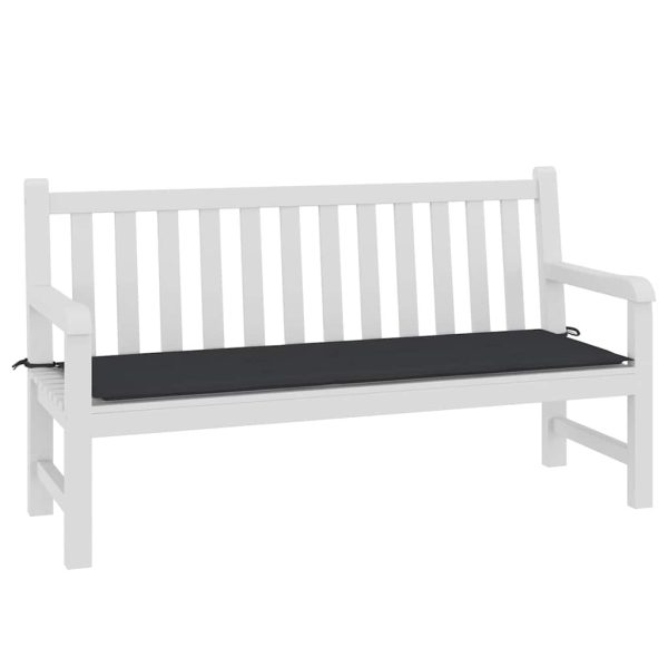 Pernă de bancă de grădină, negru, 150x50x3 cm, textil oxford
