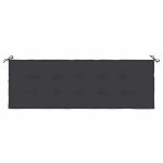 Pernă de bancă de grădină, negru, 150x50x3 cm, textil oxford