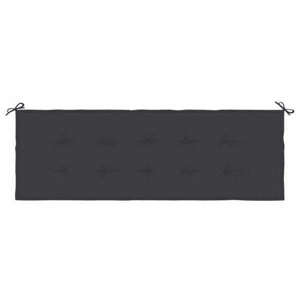 Pernă de bancă de grădină, negru, 150x50x3 cm, textil oxford