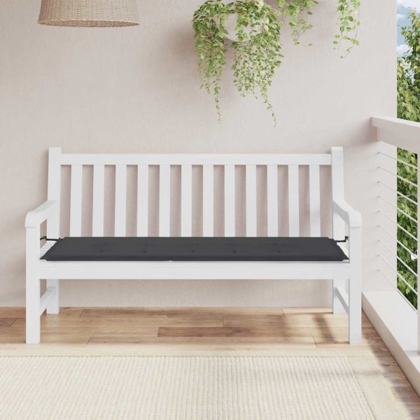 Pernă de bancă de grădină, negru, 150x50x3 cm, textil oxford