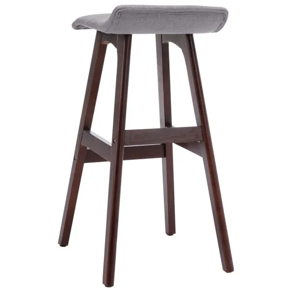 Scaun de bar, gri taupe, material textil