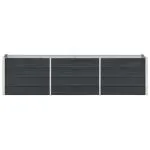 Strat înălțat de grădină antracit 240x40x45 cm oțel galvanizat