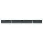 Strat înălțat de grădină antracit 600x80x45 cm oțel galvanizat