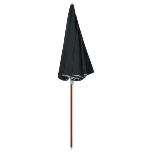 Umbrelă de soare de grădină cu stâlp din oțel, antracit, 240 cm