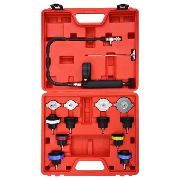 Set testare presiune radiator și sistem de răcire, 14 piese
