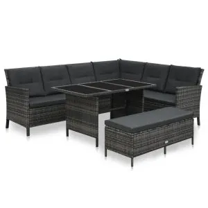 Set mobilier de grădină cu perne