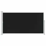 Copertină laterală retractabilă de terasă, negru, 170 x 300 cm