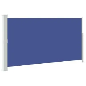 Copertină laterală retractabilă de terasă, albastru, 170×300 cm